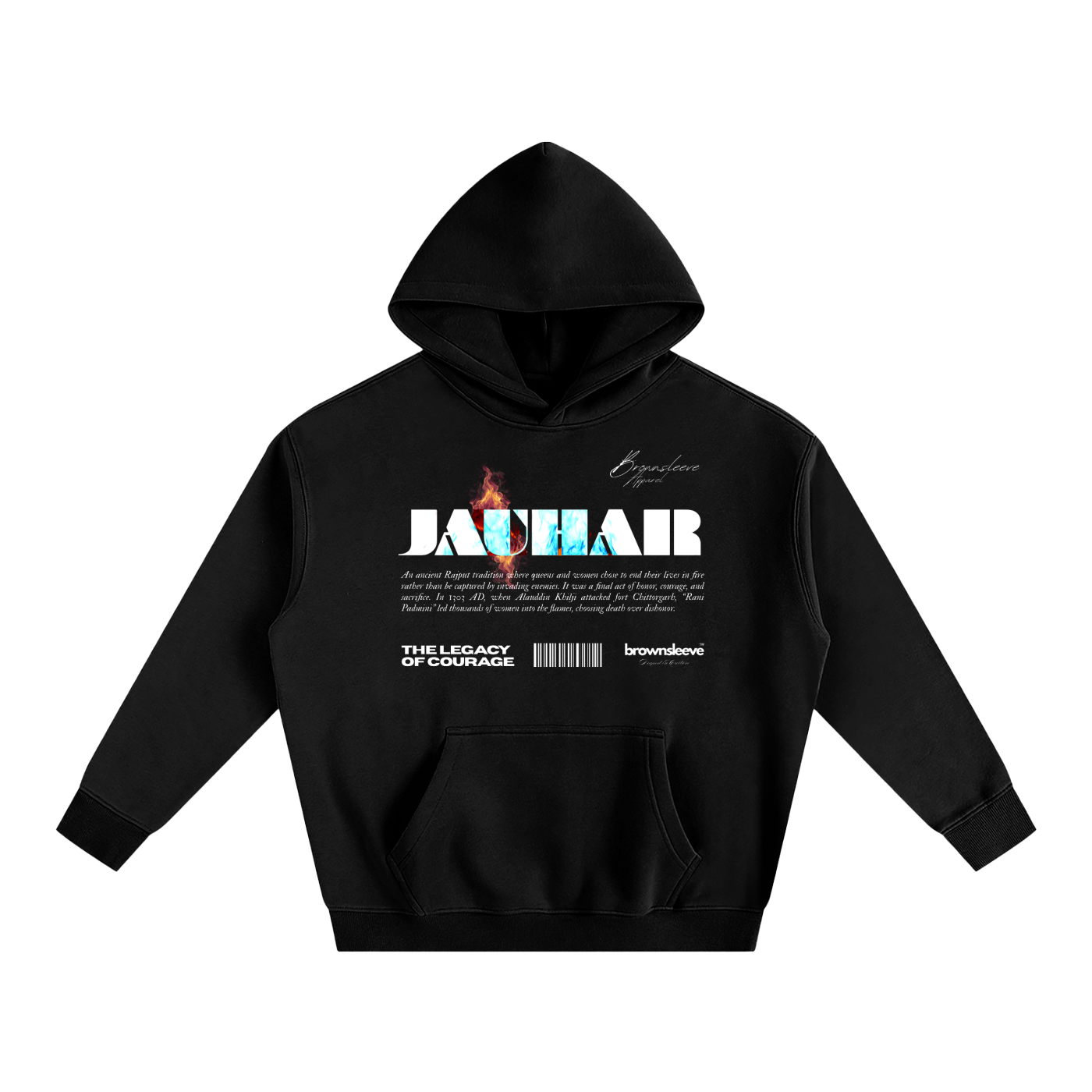 JAUHAR - OVERSIZE FLEECED HOODIE