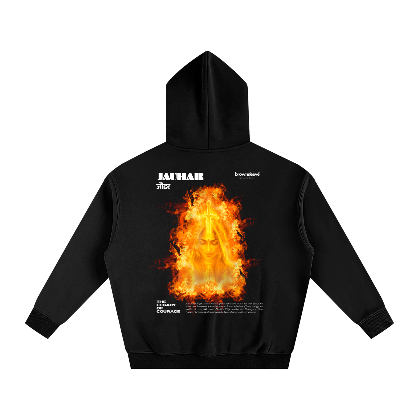 JAUHAR - OVERSIZE FLEECED HOODIE