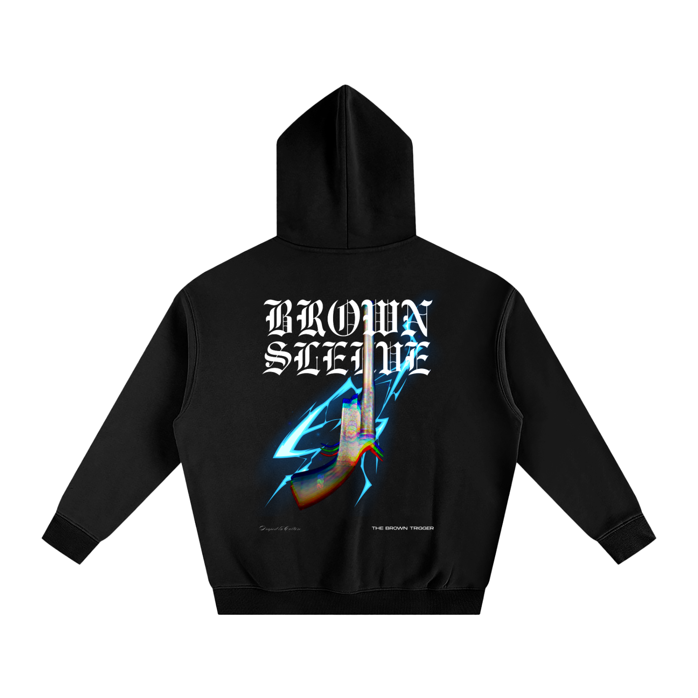 BROWN TRIGGER - OVERSIZE FLEECED HOODIE