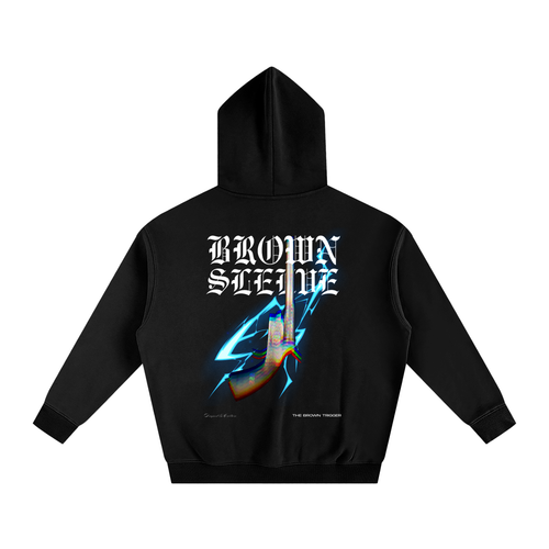 BROWN TRIGGER - OVERSIZE FLEECED HOODIE