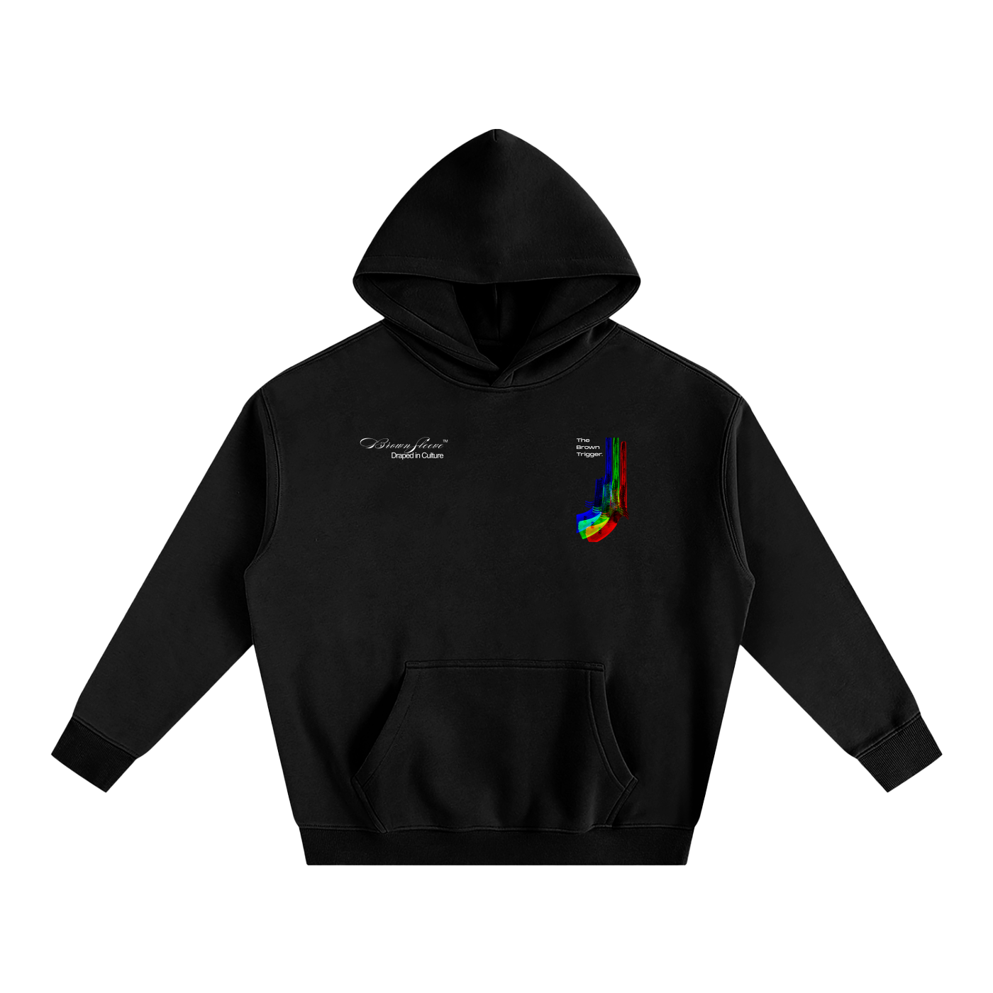 BROWN TRIGGER - OVERSIZE FLEECED HOODIE